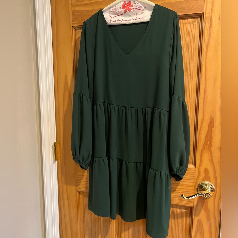 Hunter green dress